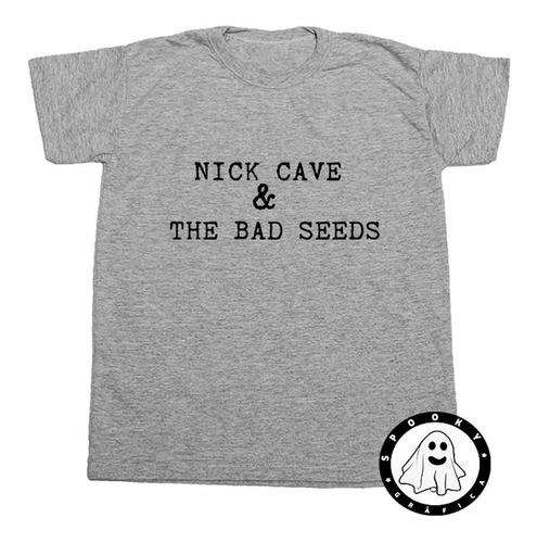 Remera Nick Cave And The Bad Seeds Logos Algodón Premium