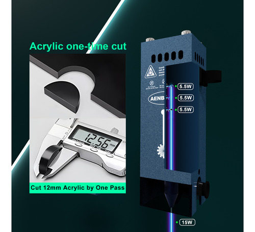 15w Real Power Cnc Laser Module With Air Nozzle,13mm Cutting