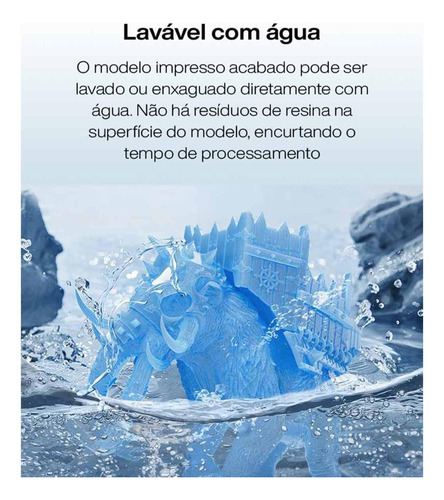 Resina Creality Halot Lavável P/ Impressora 3d Lcd 1kg Cinza