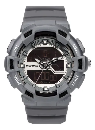 Relógio Mormaii Masculino Action Cinza - Mo0935a/8c