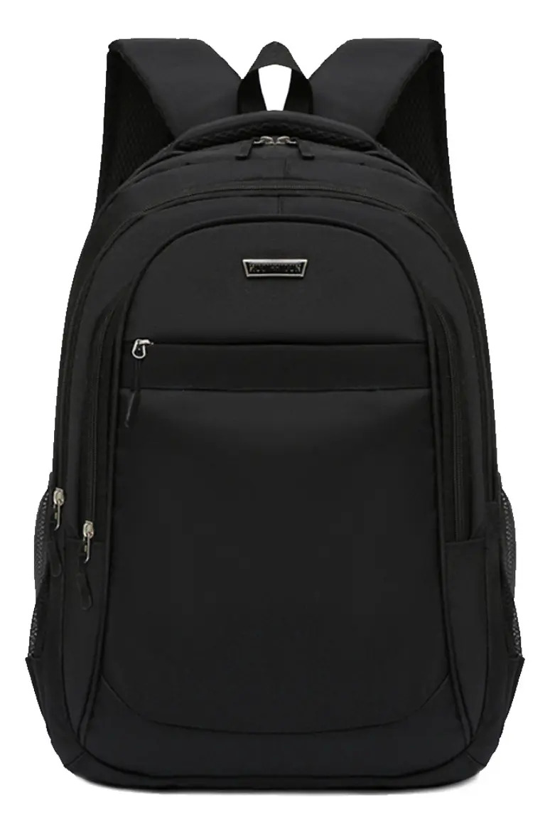 Mochila Fashion Bolsa Escolar Masculina Feminina Faculdade Básica Cor Preto Marca Lou Bags
