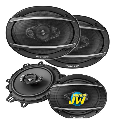 Combo Parlantes Pioneer 6970 600w + 1670 / 1676 6 - 6,5 320