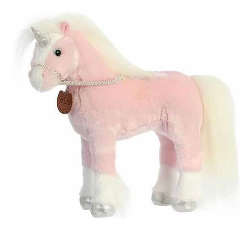 Peluche Aurora.línea Breyer. Unicornio Rosa De Lujo