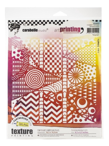 Scrapbooking Carabelle Texturizador Gel Plates Stamp Vitral