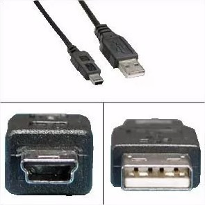 3 Unidades De Cable Usb A Macho Mini B 5 Pin Celular Blackbe