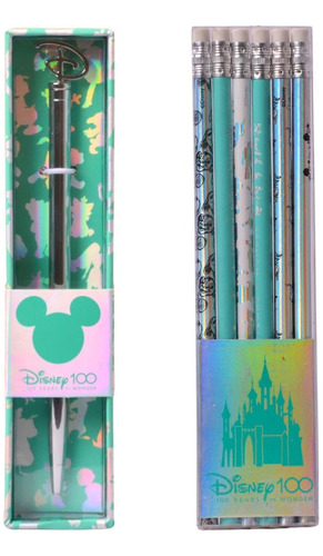 Set Boligrafo Disney 100 Años + 6 Lapices Disney 100 Mooving