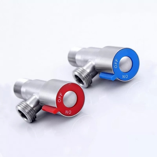 Llave Griferia Angular Acero Inoxidable He-he 1/2 X2 Un. Bof