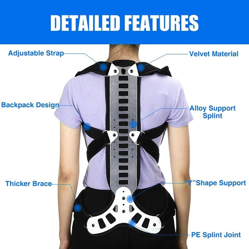 Corrector De Espalda Ajustable Para Hombres, Talla N