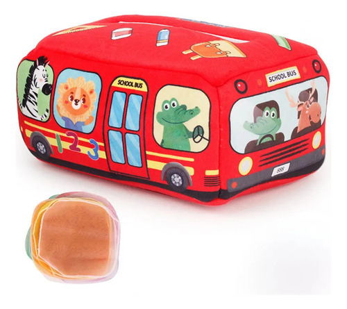 Caja De Pañuelos Para Bebés Con 10 Bufandas De Coche