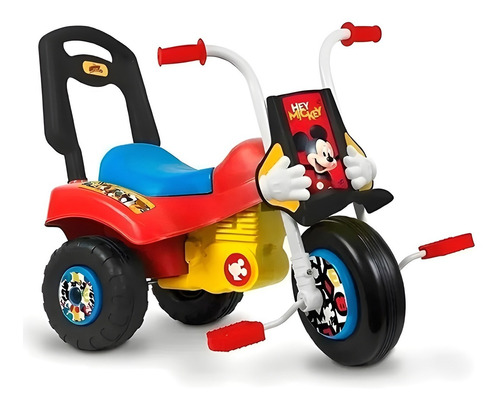 Triciclo Moto Infantil Mickey Minnie Disney Baul Niños 