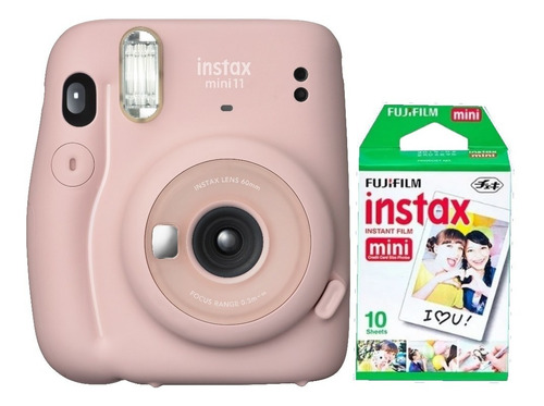 Camara Instantanea Instax Mini 11 Blush Pink Rollo