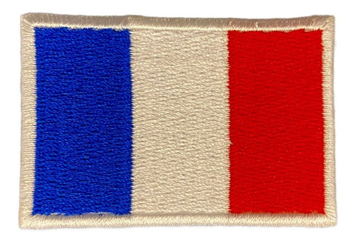 Parche Bordado Bandera Francia - Para Mochila - Campera