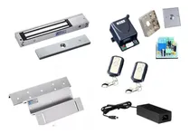 Comprar Kit Cerradura De Acceso Magnetica Electromagnetica 280kgs A Control Remoto Y Boton De Acceso K3