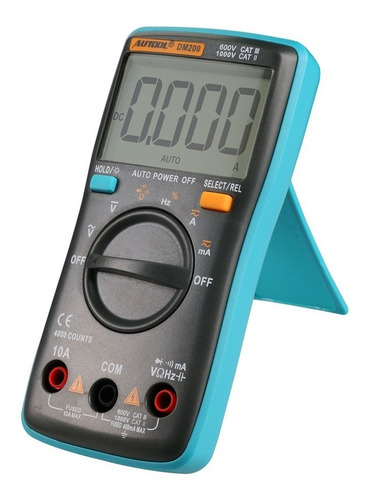 Imagen 2 de 2 de Multimetro Digital Autorango Autool Dm200 550v