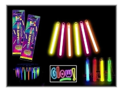 10 Colgantes Varas Neon Cotillon