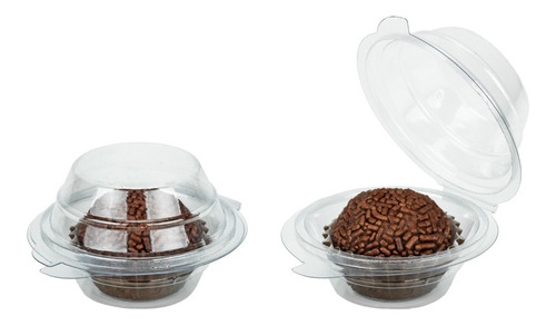 Imagem 2 de 3 de 100 Embalagem Individual Brigadeiro Gourmet Blister Docinho