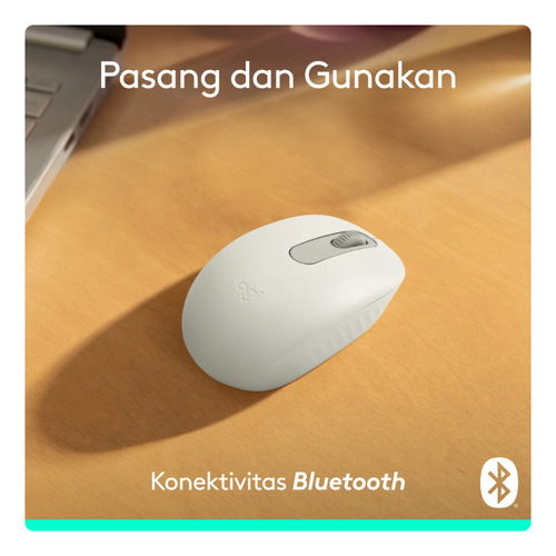 Mouse Compacto Receptor Usb Logitech Bluetooth M196 Blanco