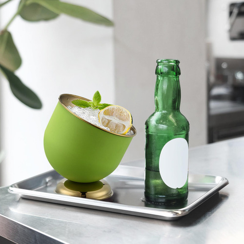 Cubo De Hielo De Acero Inoxidable, Cubo Para Bebidas Con