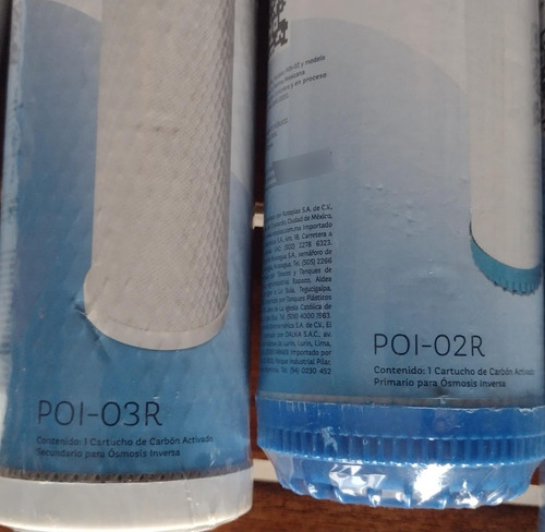 5 Cartuchos De Osmosis Inversa Originales Marca Rotoplas Agua