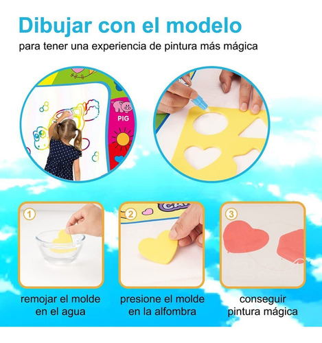 Tapete Estera De Dibujo Agua Tablero Mágico Doodle Mat