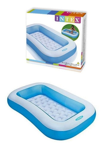 Imagen 5 de 9 de Piscina Con Pelotas Piso Inflable Intex 166 Cms + Inflador