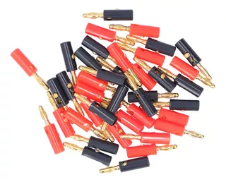 40pcs Banana Speaker Plugs Conectores De Cabo De Fio 4mm