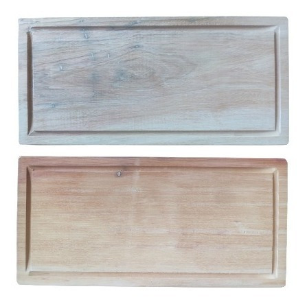 Imagen 3 de 4 de Tabla Cocina Picar De Madera Quebracho Blanco Chica