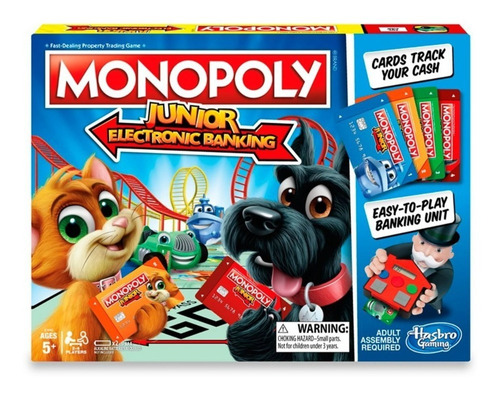 Juego de mesa Monopoly junior Banco electrónico Hasbro E1842