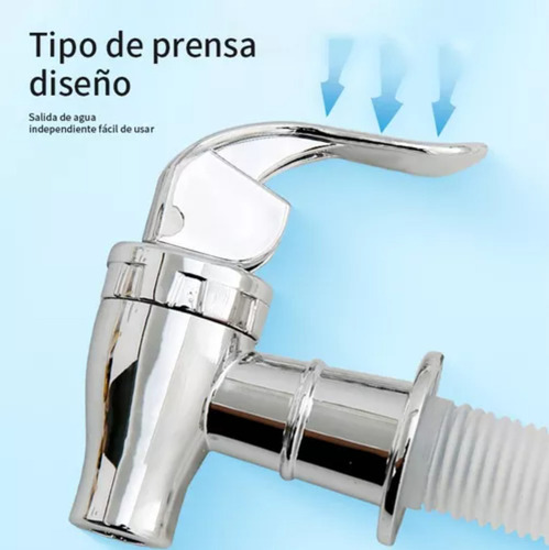 2 Llaves Plateadas Universales Para Garrafón, Válvula De 3/4 , Ideal Para Dispensador De Bebidas, Bidones, Jarras De Agua, Botellas, Y Bebederos Con Grifo De Acero Inoxidable Y Plástico