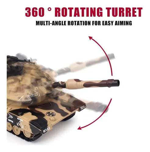 1:32 Military War Rc Tank, Tanques De Guerra Controlados Por