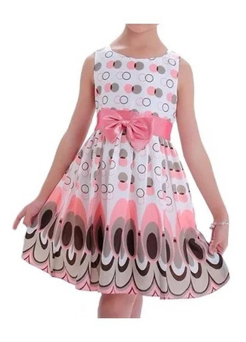 Vestido Infantil Criança Casual Verão Estampado Leve Lindo