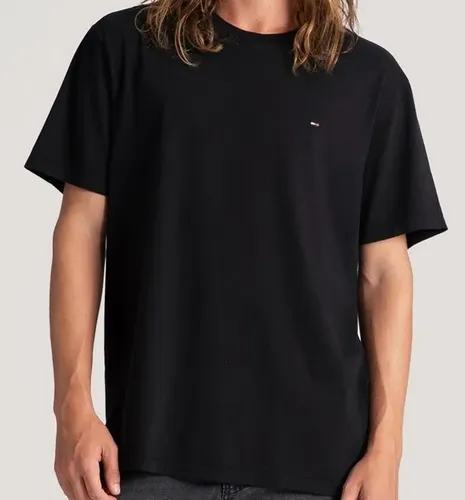 Camiseta Tommy Jeans Masculino Abdm0dm04411 Black Liso G Lisa