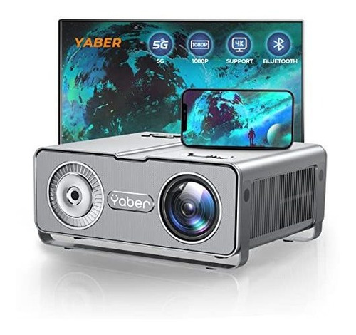 Proyector Yaber 9800 Lúmenes 400 Ansi 4k Fhd 1080p -gris