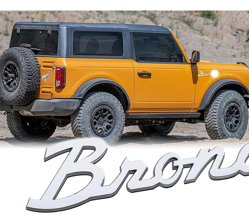 Yjmotor Compatible Con Emblema Lateral 3d De Ford Bronc0, Em