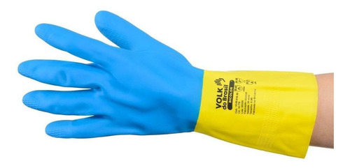 Luva Látex E Neoprene Bicolor Volk Ca 16977 - M