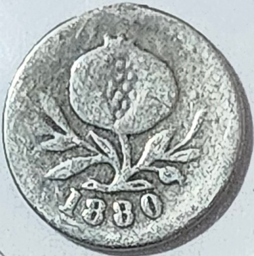 Moneda Plata 2 1/2 Centavos 1880 Bogota Fine