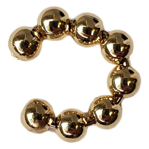 Piercing Bolinhas Pequenas Inteiro Folheada Em Ouro 18k