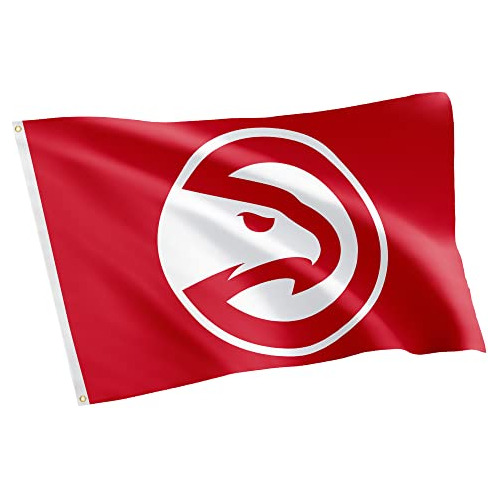 Bandera De Atlanta Hawks De Nba, 100% Poliéster, Uso I...