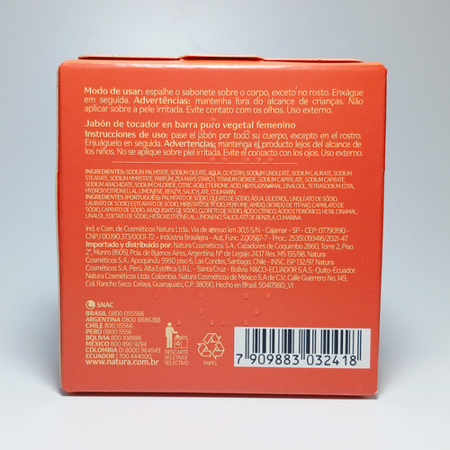 Kit Natura Mujer Kaiak Roll On + Jabón + Deo Con Respuesto