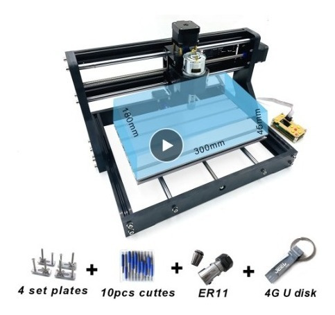 Kit Full Cnc 3018 Cnc3018 Pro Con Laser 2500mw + Accesorios