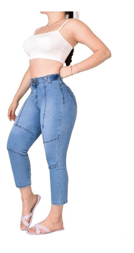 6 Jeans Dama Levanta Pompa Colombiano Push Up Strech