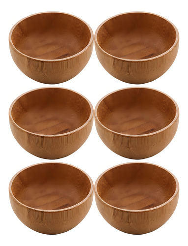 6 Bowl De Bambu Lyor Verona Molheiras 50ml Servir Molhos Cal