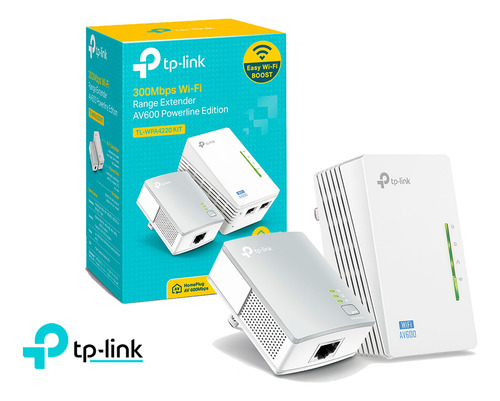 Tp-link Extensor Powerline Tl-wpa4220 Kit Wifi Av600 300mbps