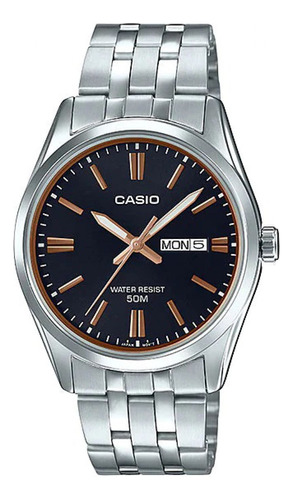 Reloj Para Hombre Casio Mtp-1335d Mtp-1335d-1a2v Plateado