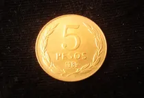 Comprar Moneda Chilena Cinco (5) Pesos  1989  (p07)