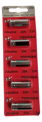 Blister Pila Toshiva (23a) Alkaline 12v / A23 / V23ga/ X5und