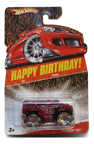 Hot Wheels Happy Birthday Hummer H2 Coleccionable + Obsequio