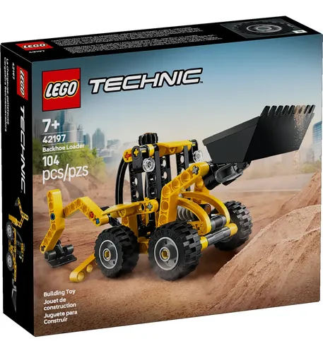 Juego Construcción Lego 104 Piezas Retroexcavadora Niños