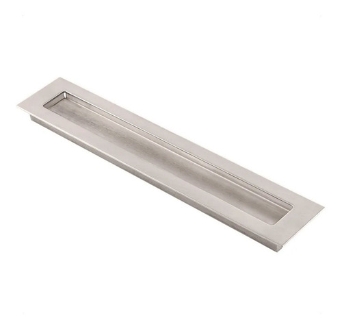 Kit Com 20 Puxadores Concha De Embutir Em Aço Inox 20cm Cor Escovado Fosco