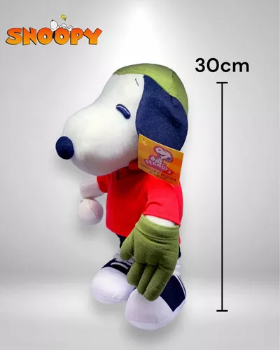 Peluche Snoopy beisbolista 28 cm paradoPeluches